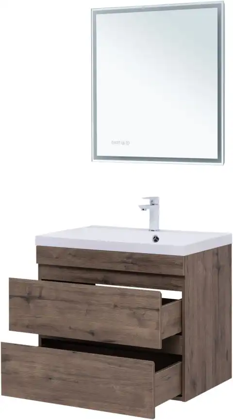 Тумба под раковину Aquanet Нота New 75 дуб веллингтон табак 334192 фото 10