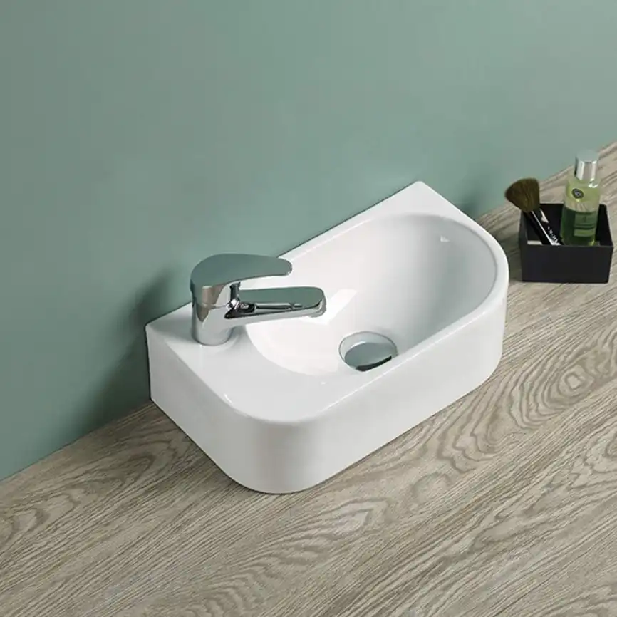 Рукомойник AVS Эстер 40x22 R, белый фото 3