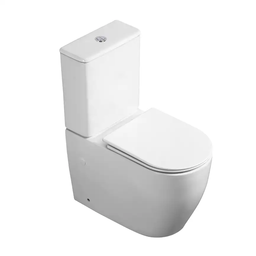 Унитаз-компакт Azario BONELLE AZ-1229A напольный, безободковый, слив 