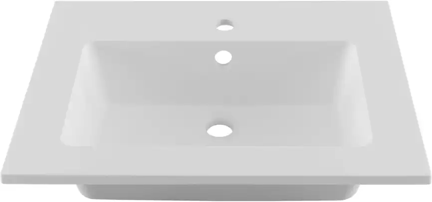 Раковина Aquanet Текла 60 328984 прямоугольная, Белая глянцевая фото 6