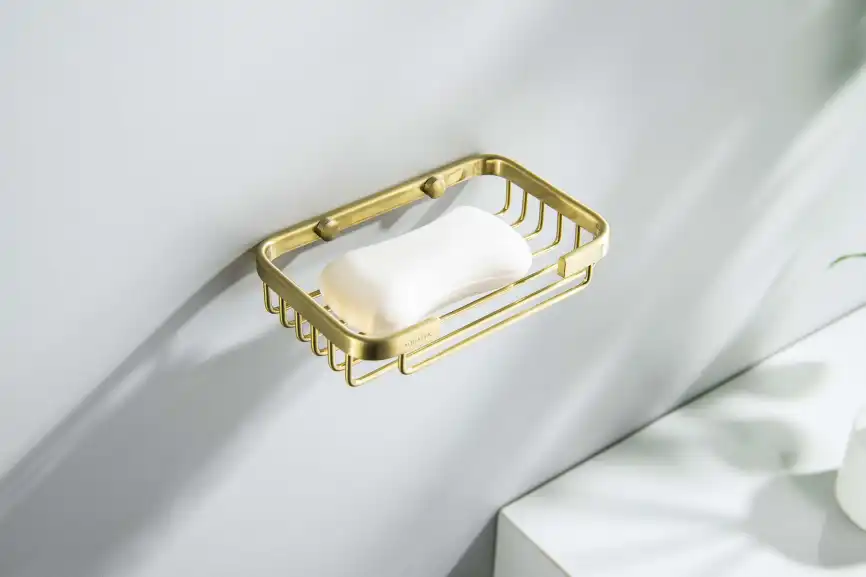 Мыльница для ванной Aquatek AQ4946BG, Золото матовое фото 4