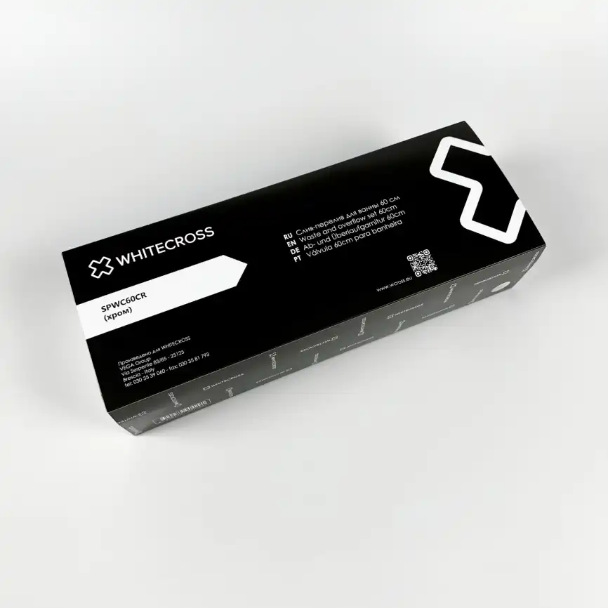 Слив-перелив WHITECROSS 60 см, хром фото 4