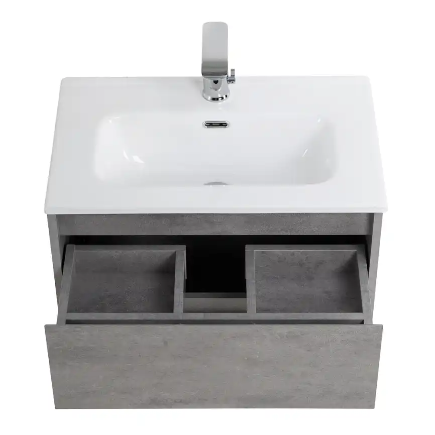 Тумба под раковину BelBagno KRAFT 39-700/390-2C-SO-CG подвесная Cemento Grigio фото 5