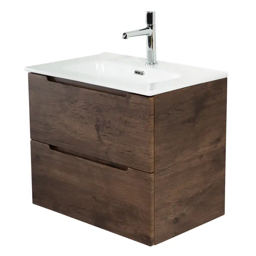Тумба под раковину BelBagno ETNA39-500/390-2C-SO-RW-P подвесная Rovere Moro фото 3
