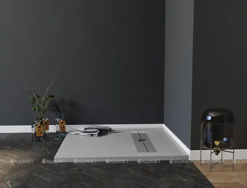 Душевой поддон Aquanet Delight 90х90 из искусственного камня 258882 Серый фото 2