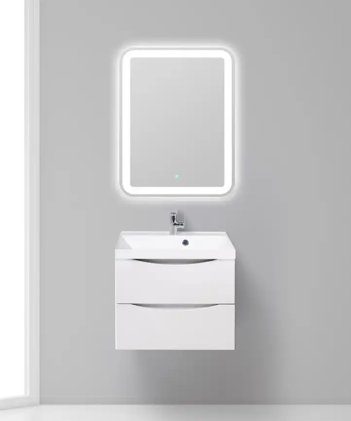 Тумба под раковину BelBagno MARINO-600-2C-SO-BO-P подвесная Bianco Opaco фото 10