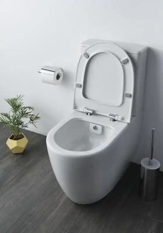 Унитаз компакт Vitra Sento Rim-ex open back 9830B003-7204 с бачком и сиденьем Микролифт фото 2