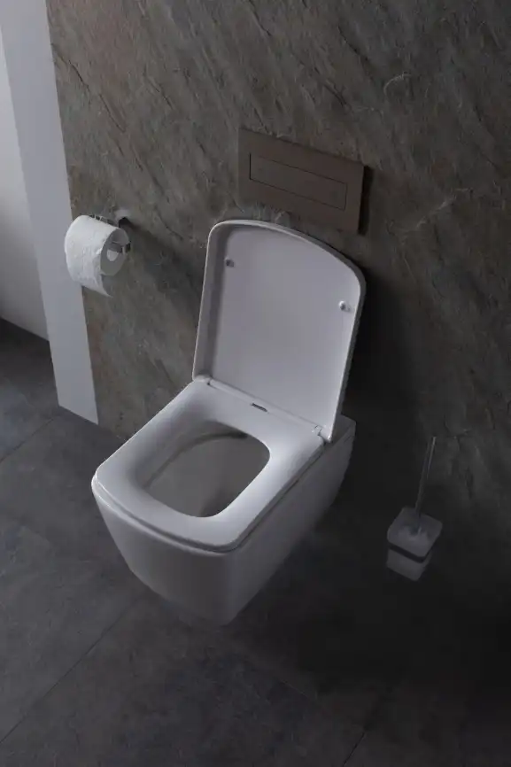 Подвесной безободковый унитаз Allen Brau Liberty 4.33004.20 без сиденья, белый глянец фото 21