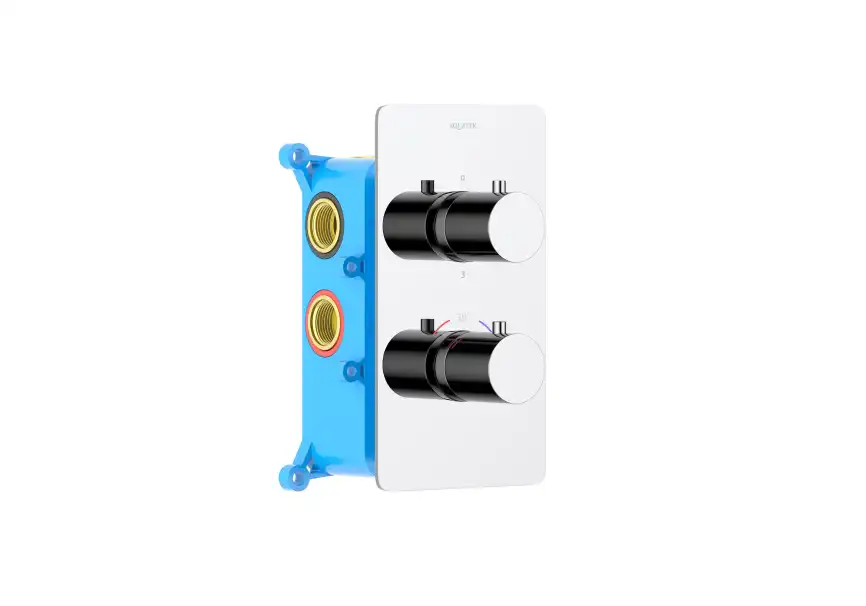 Смеситель для ванны с душем Aquatek Европа AQ1393CR встраиваемый, термостатический, Хром фото 3