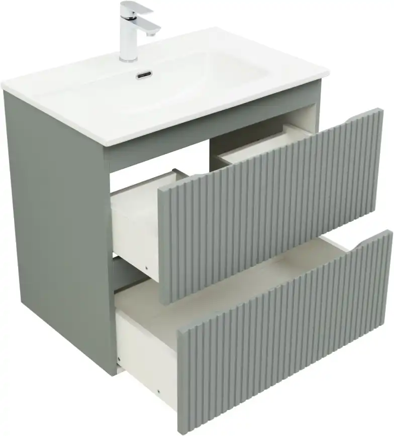 Тумба под раковину Aquanet Джейн (Flat) 70 мисти грин, подвесная, 335433 фото 6