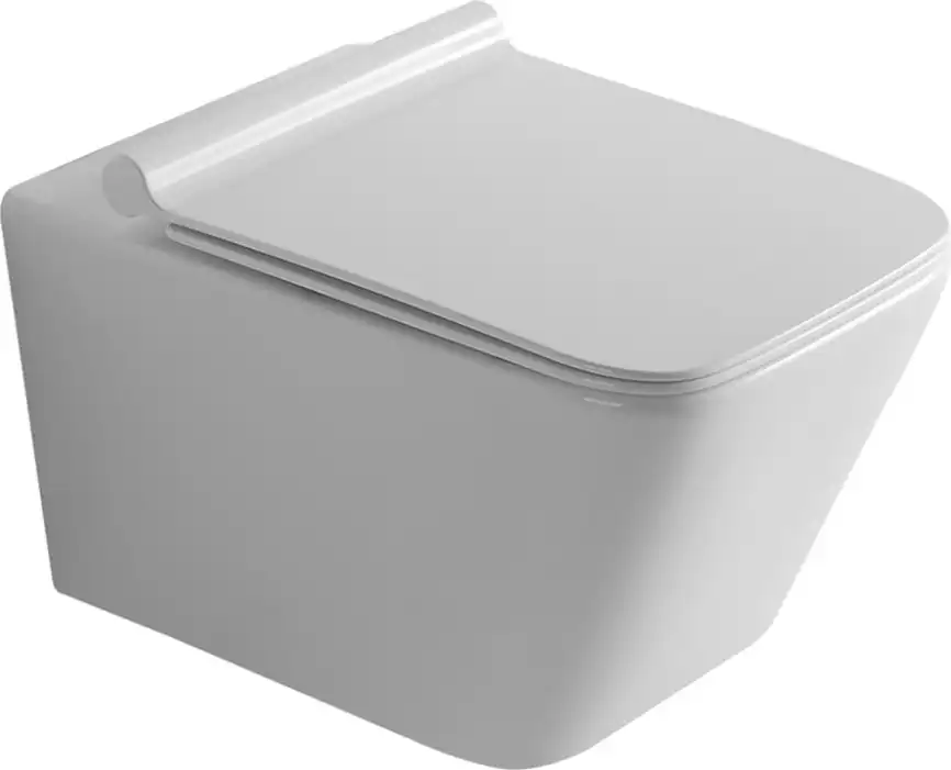 Унитаз подвесной Logan L2W с сидением Soft Close -SLIMSEAT, белый фото 1
