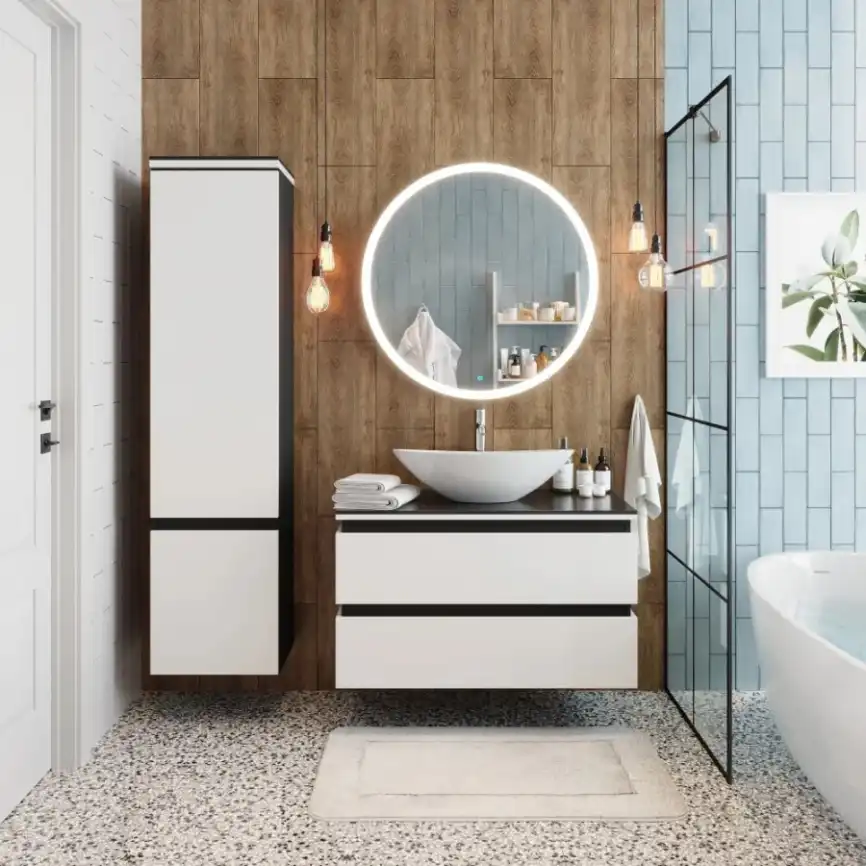 Пенал AURA ТРИУМФ 40 подвесной левый Белый фото 2