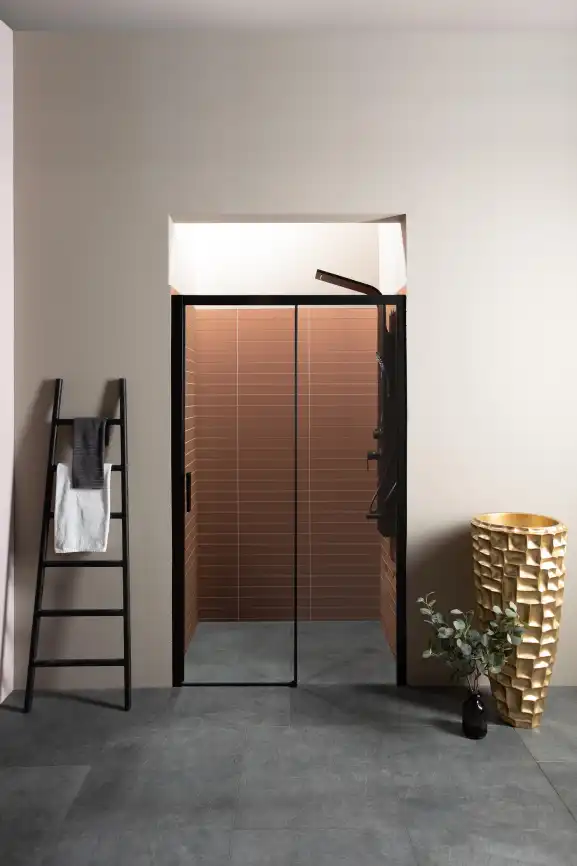 Душевая дверь Aquanet Pleasure 150 см, AE60-N-150H200U-BT, профиль Черный, стекло Прозрачное фото 8