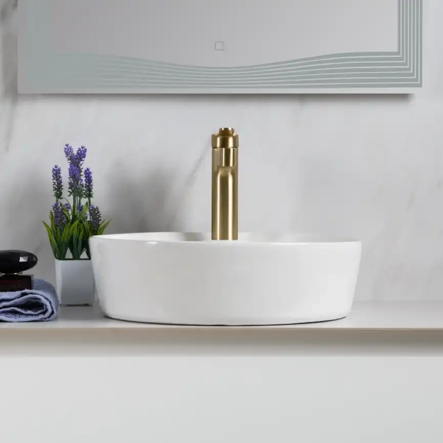 Раковина накладная BelBagno 430х430х130 BB1306, цвет Белый фото 3