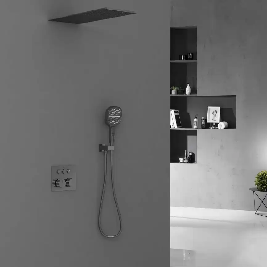 Душевая система  Vincea  VSFW-401TGM VSFW-401TGM встраиваемая, вороненая сталь фото 1