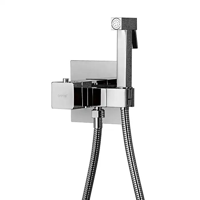 Гигиенический душ со смесителем Gappo G7207-40 термостатический, встраиваемый, Хром фото 2