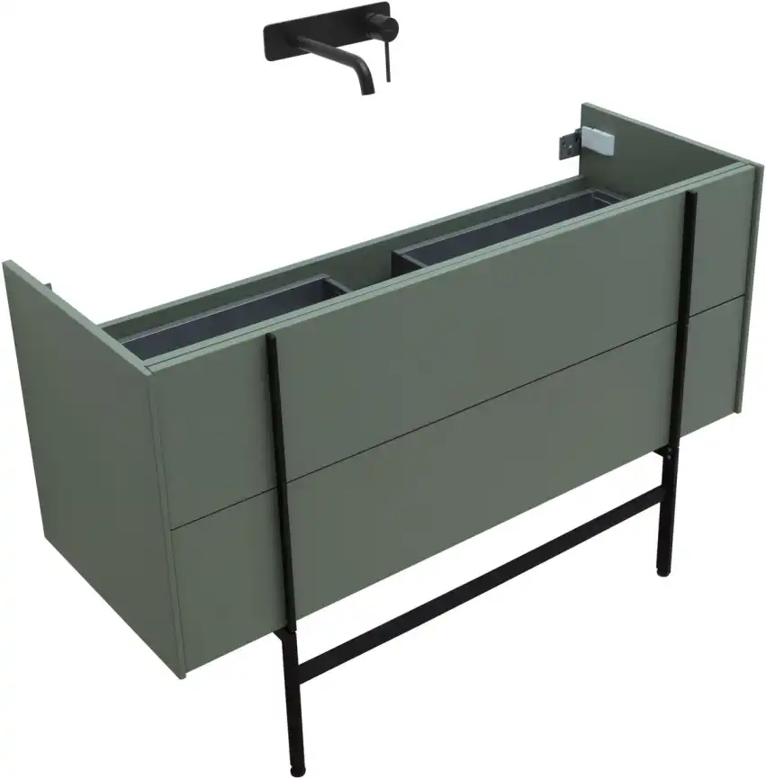 Тумба под раковину Allen Brau Reality 120 1.32008.CGM олива матовый фото 11