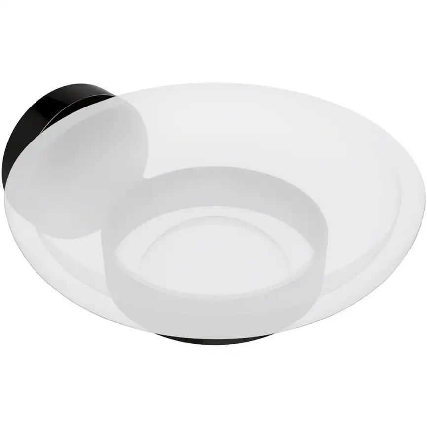 Мыльница стеклянная 11 см BEMETA HEMATIT Антрацит глянец 159108042 фото 1