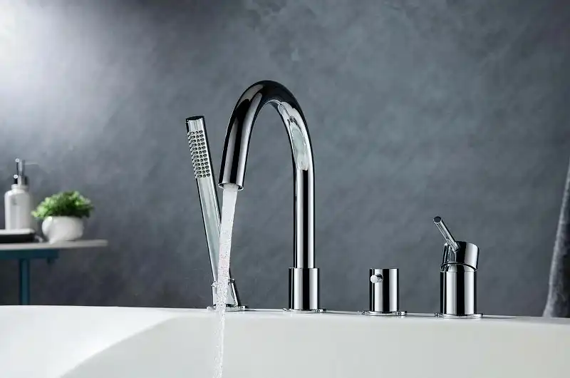 Смеситель на борт ванны Aquatek Европа AQ1348CR, однорычажный, с внутренней частью, Хром фото 3