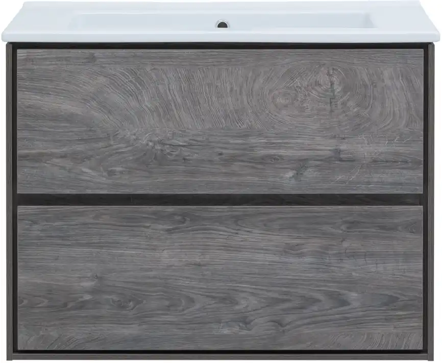 Тумба под раковину Aquanet Милан 85 дуб рошелье, подвесная, 339969 фото 6