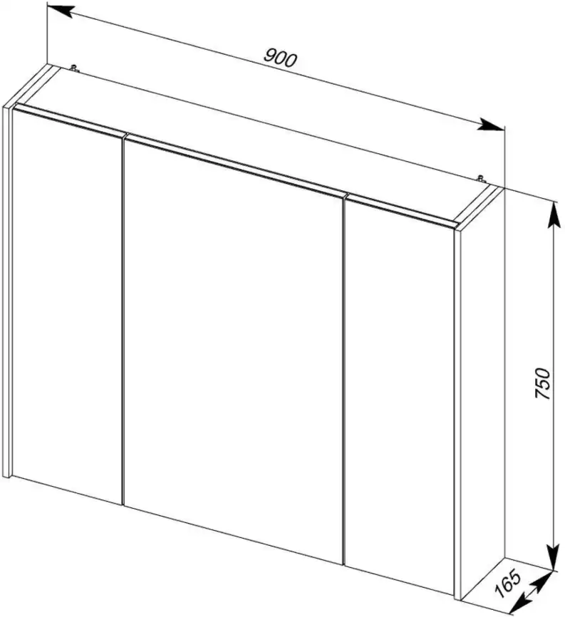 Зеркало-шкаф Aquanet Латина 90 белый 179605 фото 2