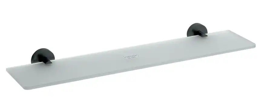 Полка стеклянная 60 см BEMETA DARK Черная матовая 104102040 фото 1