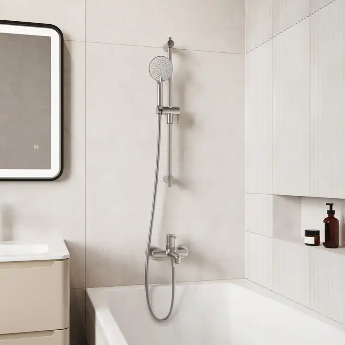 Смеситель для ванны IDDIS Aiger AIGBC00i02WA  цвет, Матовый хром фото 2