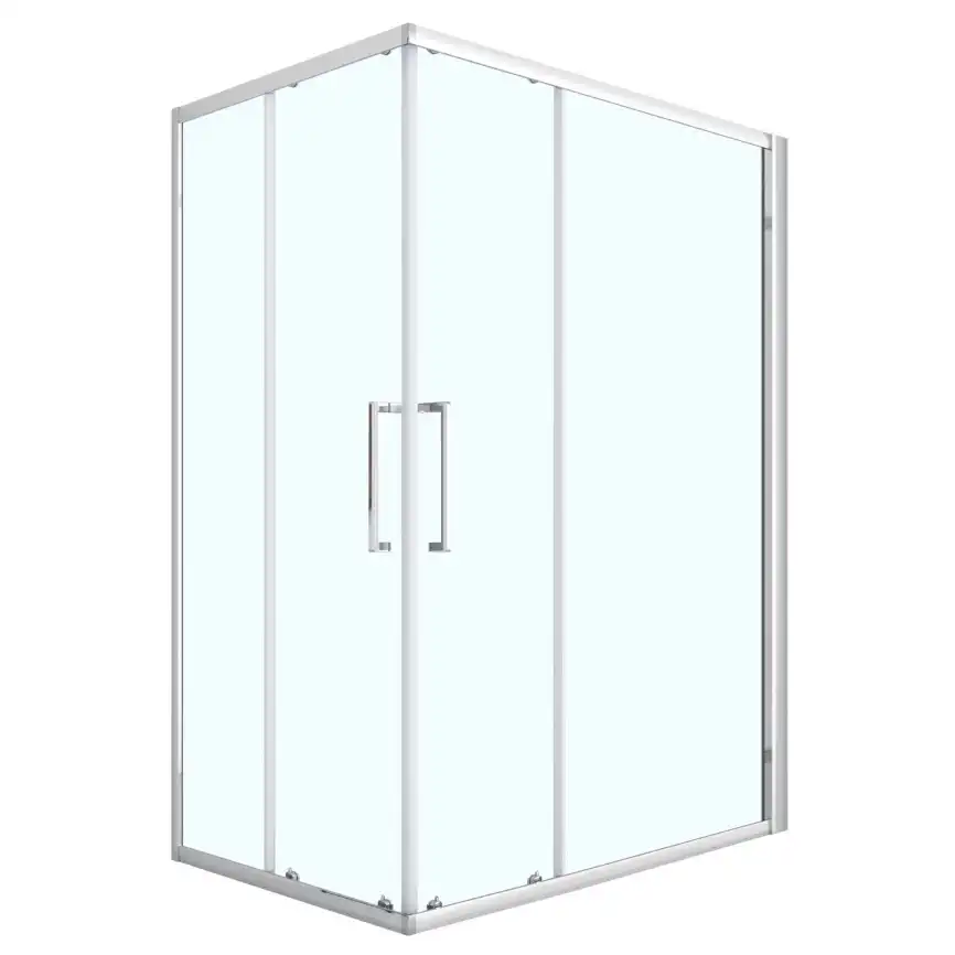 Душевой уголок Loranto 120х80 CS-AB01C-128, профиль хром, стекло Прозрачное фото 1