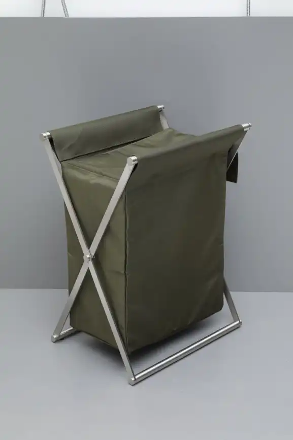 Корзина для белья Allen Brau Priority сталь/оливковый фото 1