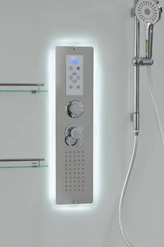Душевая кабина AvaCan V2090LED 90x90 см, низкий поддон, с крышей фото 13