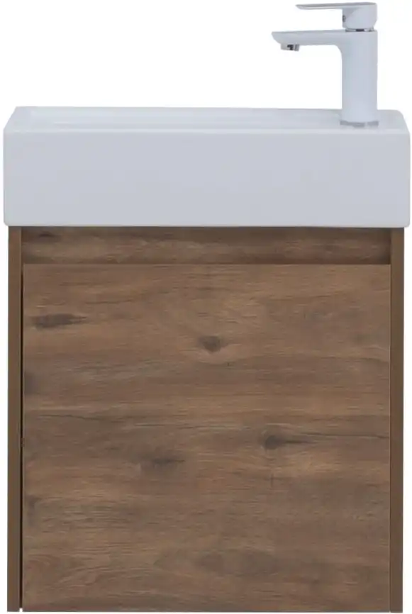 Тумба под раковину Aquanet Nova Lite 50 дуб рустикальный (1 дверца) 298855 фото 6