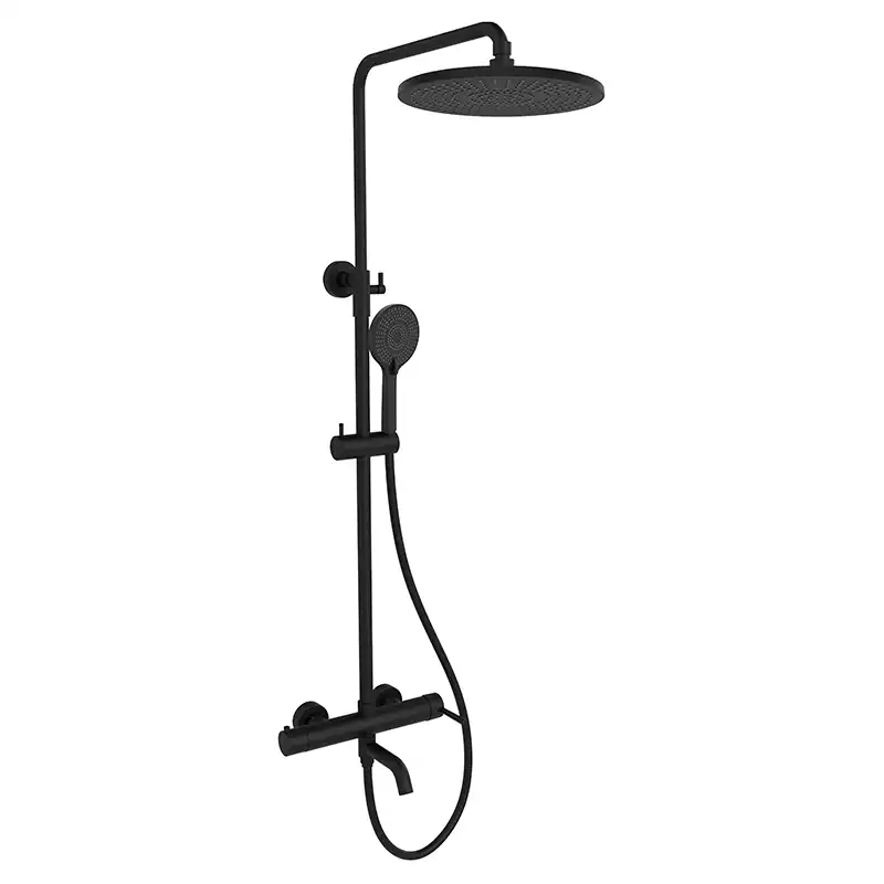 Душевая система AVS Slimmer 811-122-MB, черный матовый фото 1