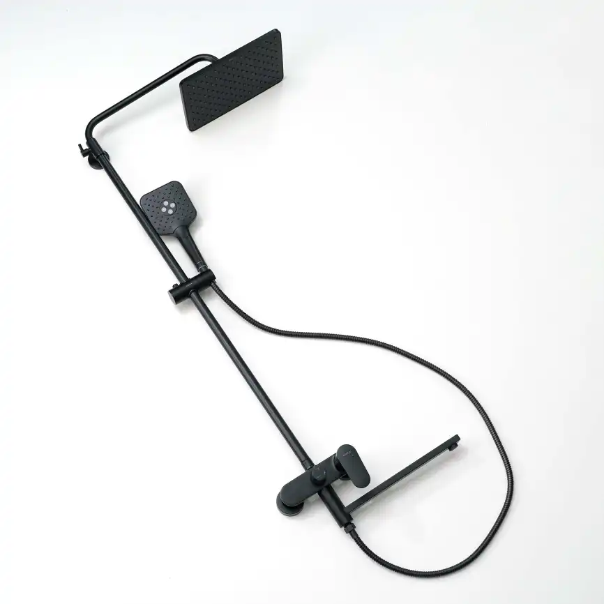 Душевая система Aquatek НИКА AQ2840MB, черный матовый фото 8