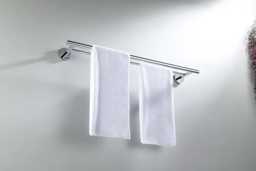 Держатель полотенец 600 мм Aquatek Оберон AQ4230CR двойной, Хром фото 3