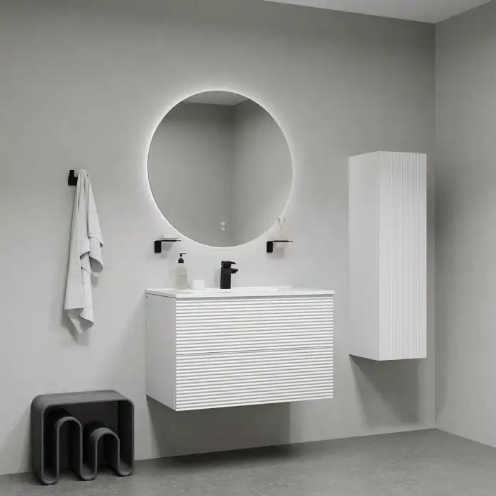 Тумба с раковиной IDDIS Bild 80, подвесная, Белая, BIL80W0i95K фото 10