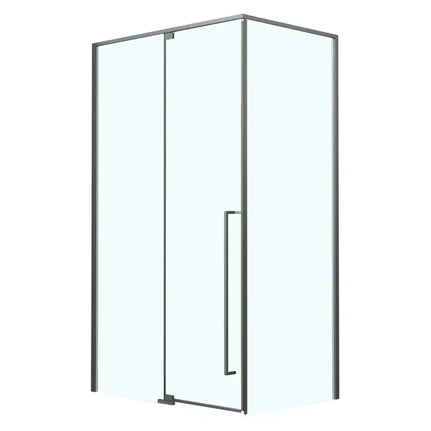 Душевой уголок Azario MALE SQR 90х90 AZ-J50-90-MGR-CL, профиль графит матовый, стекло Прозрачное фото 2