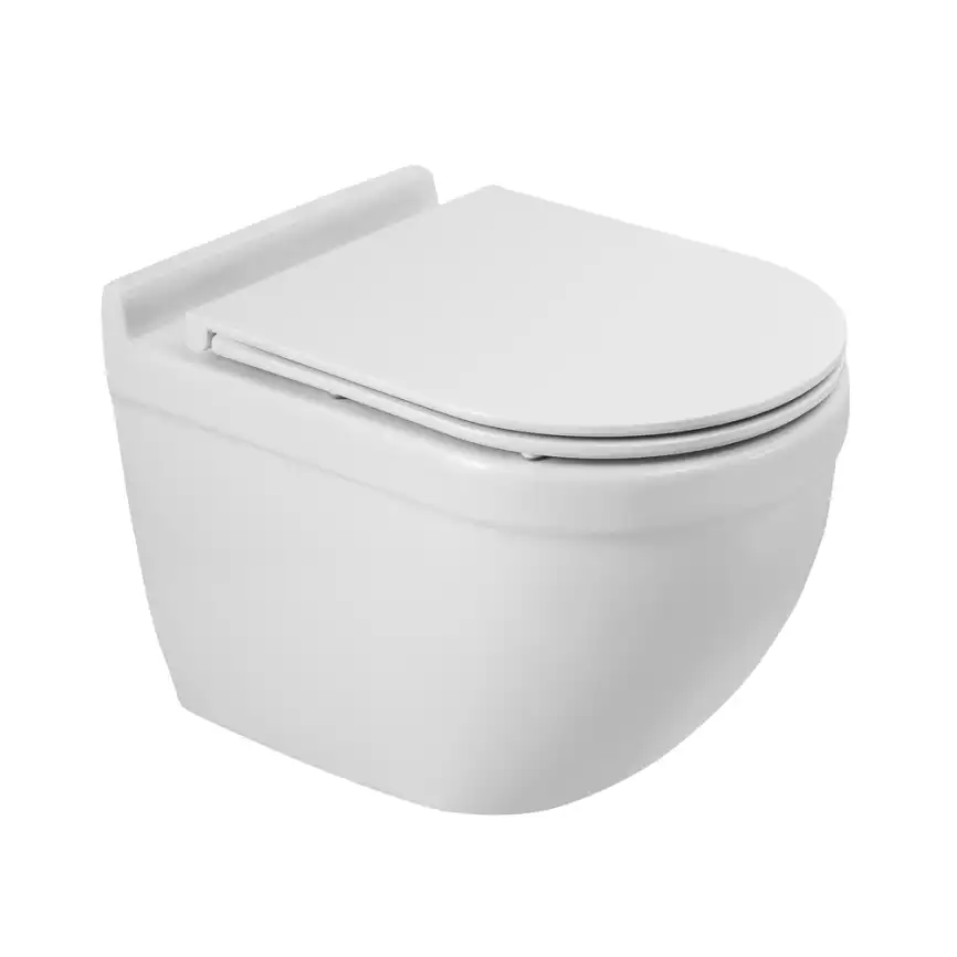 Подвесной унитаз BelBagno SENSO-TOR BB017CH-TOR, безободковый, со смывом Торнадо, Белый фото 1