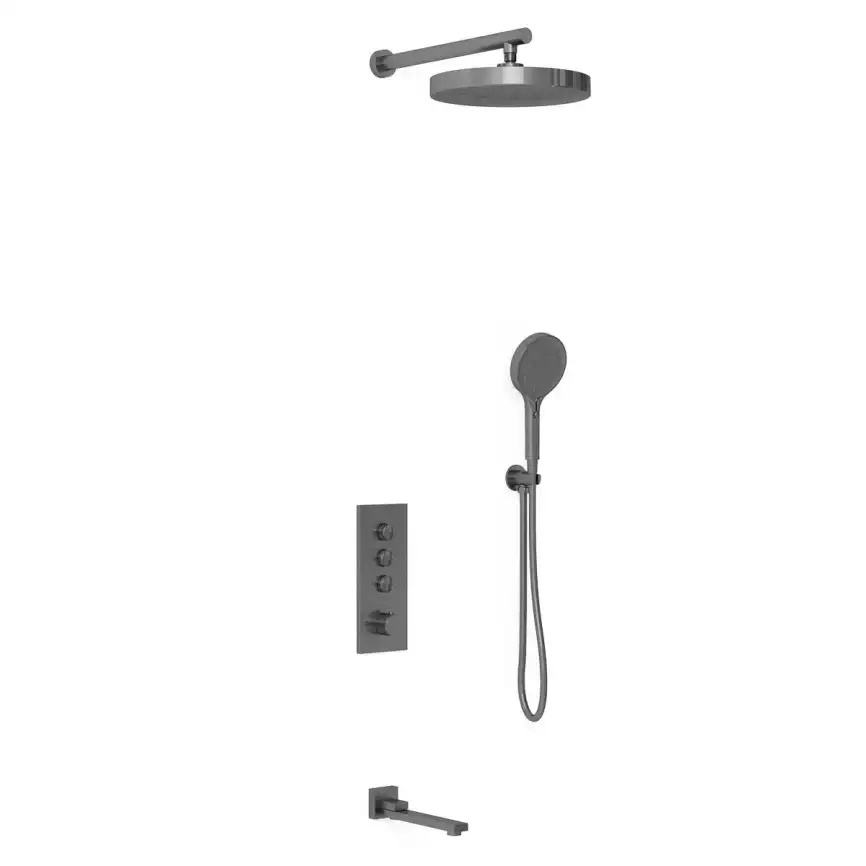 Душевая система  Vincea  VSFW-433TI2GM VSFW-433TI2GM встраиваемая, вороненная сталь фото 2