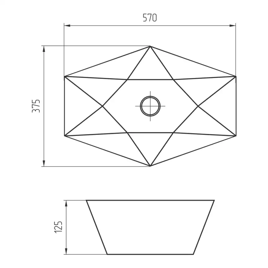 Раковина AVS Барбара 57х38 белая фото 14