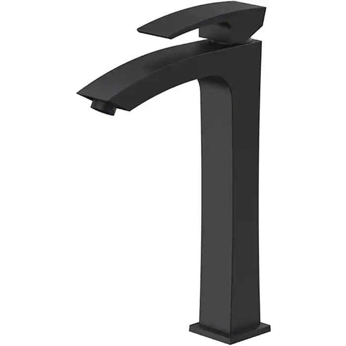 Смеситель для раковины Gappo G1007-16 высокий, Черный матовый фото 1