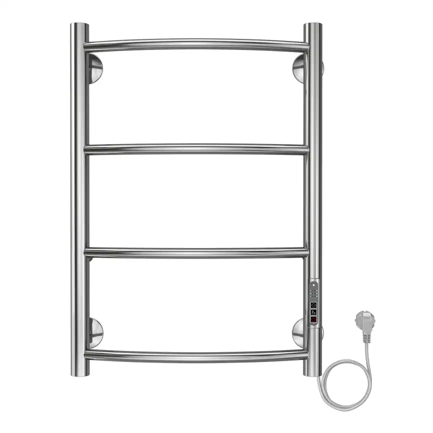 Полотенцесушитель электрический 40х60 Azario VERONA П4 AZ04846, диммер справа, Хром фото 1