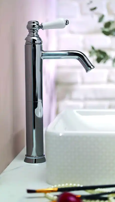 Смеситель для накладной раковины Jacob Delafon LOUISE E24361-CP, однорычажный, высокий, Хром фото 2