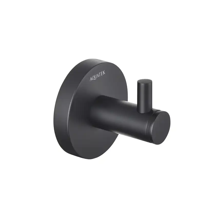 Крючок для полотенец Aquatek Европа AQ4101MB, Черный матовый фото 1