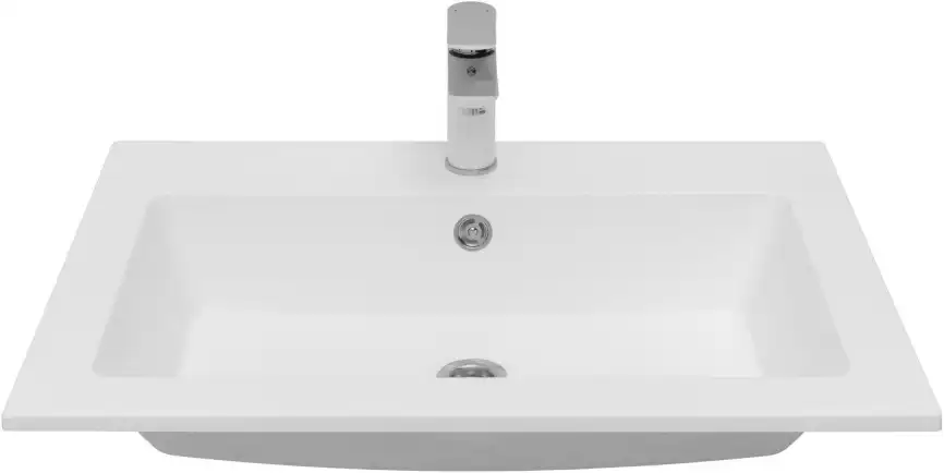 Раковина Aquanet Электра 70 НФ-00008398 прямоугольная, Белая глянцевая фото 8