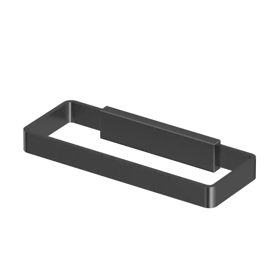 Полотенцедержатель Whitecross CUBO gunmetal, CU2458GM, Оружейная сталь фото 1