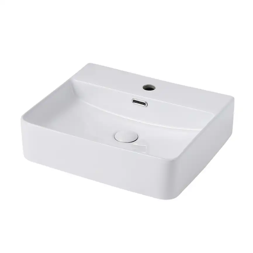 Раковина накладная ABBER RECHTECK 50х42х13 AC2203, прямоугольная, белая фото 1