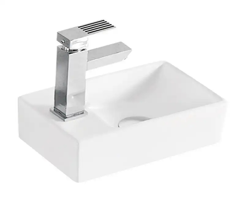 Умывальник CeramaLux 9048GTR 295х180х95 Подвесная цвет Белый фото 2