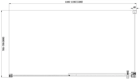 Душевой уголок Aquanet Delta NPE1131 120x80, прозрачное стекло фото 2