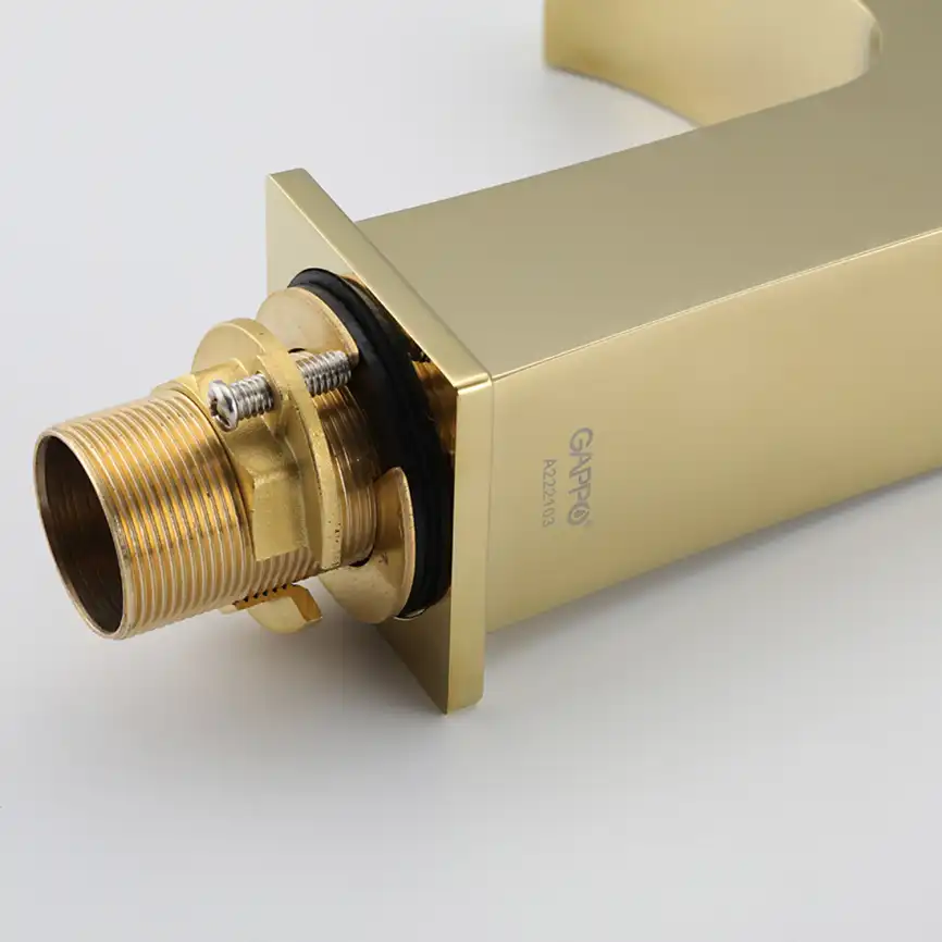 Смеситель для раковины Gappo G1007-3, Золото глянцевое фото 8