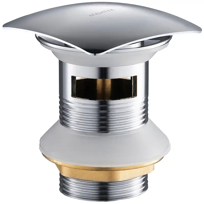 Донный клапан для раковины AQUATEK AQ6004CR, хром фото 1